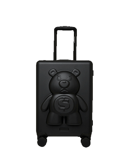 SPRAYGROUND® LUGGAGE MONEYBEAR MOGUL HARDSHELL CARRYON (BLK)