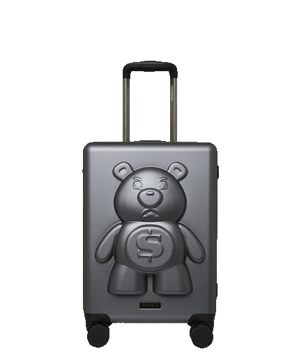 SPRAYGROUND® LUGGAGE MONEYBEAR MOGUL GUNMETAL CARRY-ON LUGGAGE