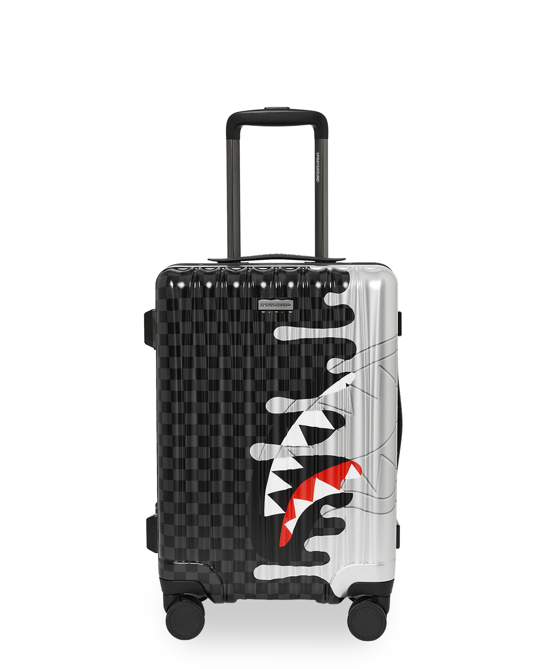 SPRAYGROUND® LUGGAGE SILVER SIDE DRIP CARRY-ON LUGGAGE