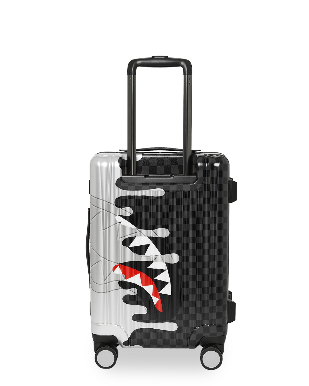 SPRAYGROUND® LUGGAGE SILVER SIDE DRIP CARRY-ON LUGGAGE