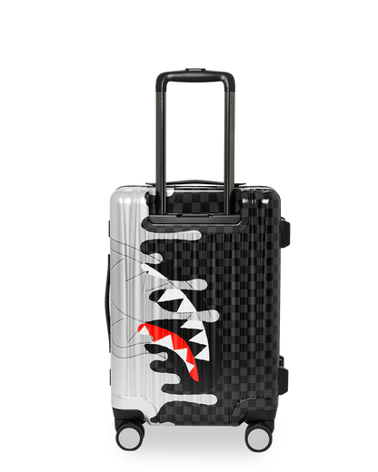SPRAYGROUND® LUGGAGE SILVER SIDE DRIP CARRY-ON LUGGAGE