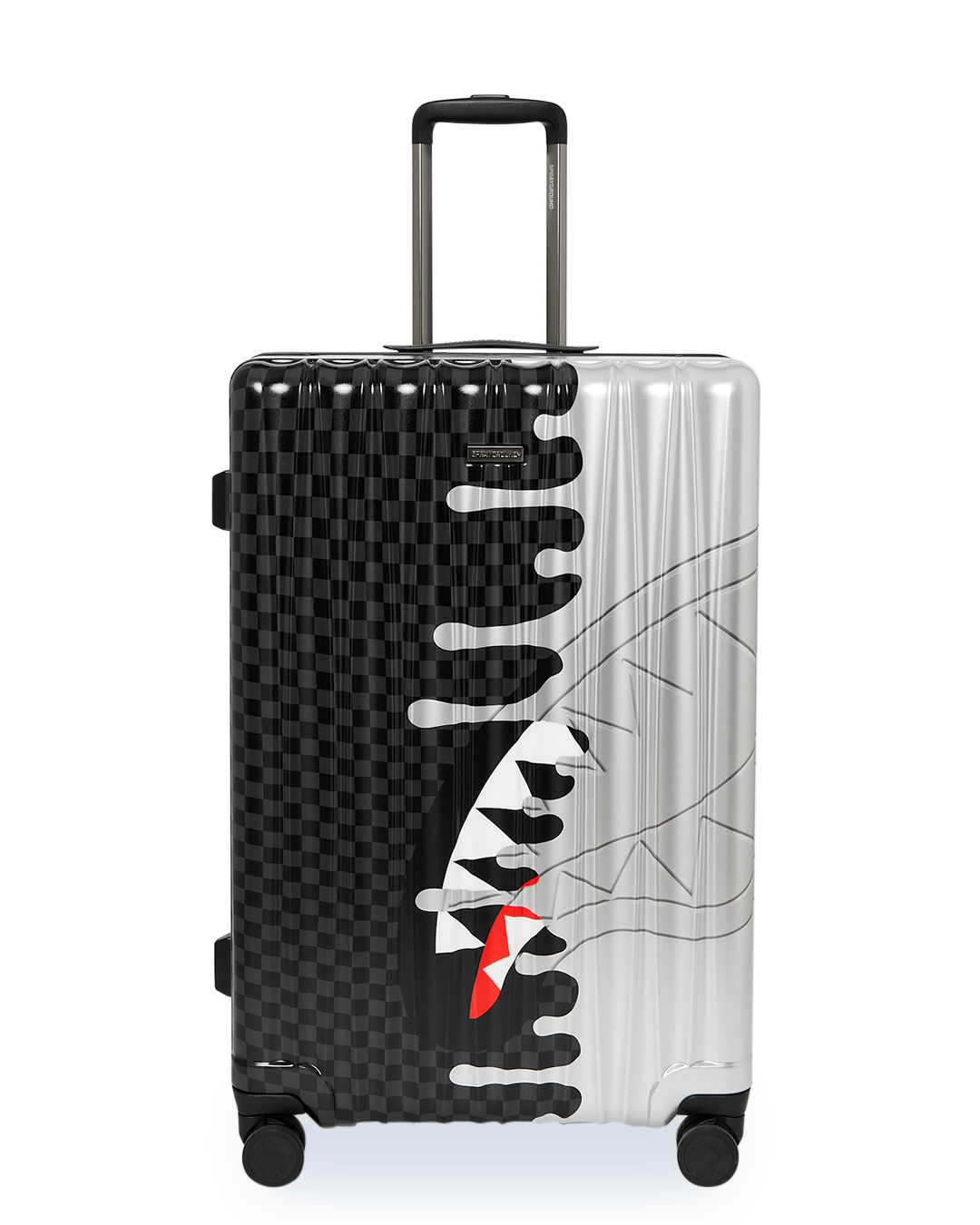 SPRAYGROUND® LUGGAGE SILVER SIDE DRIP FULL-SIZE LUGGAGE