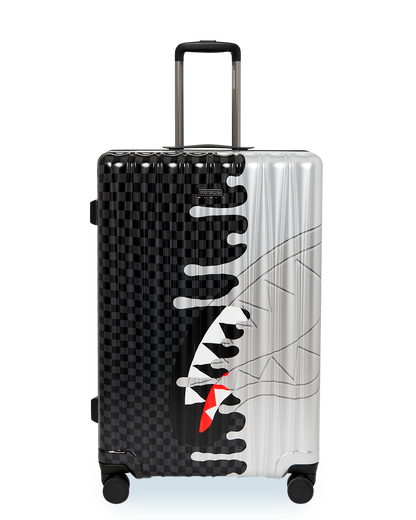 SPRAYGROUND® LUGGAGE SILVER SIDE DRIP FULL-SIZE LUGGAGE