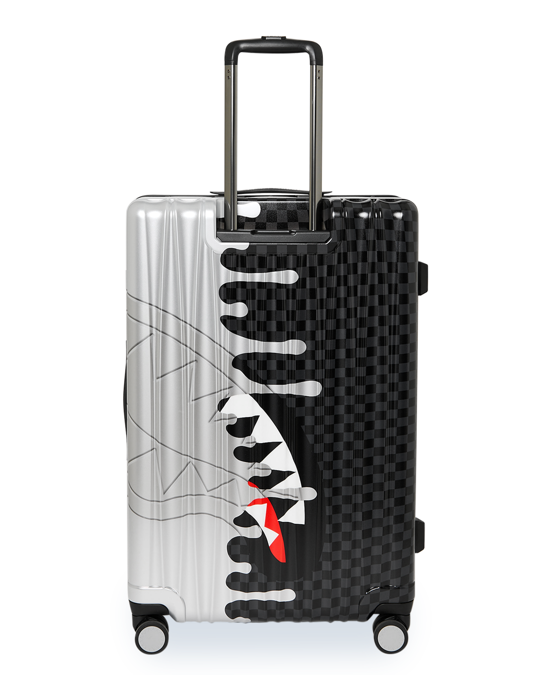 SPRAYGROUND® LUGGAGE SILVER SIDE DRIP FULL-SIZE LUGGAGE
