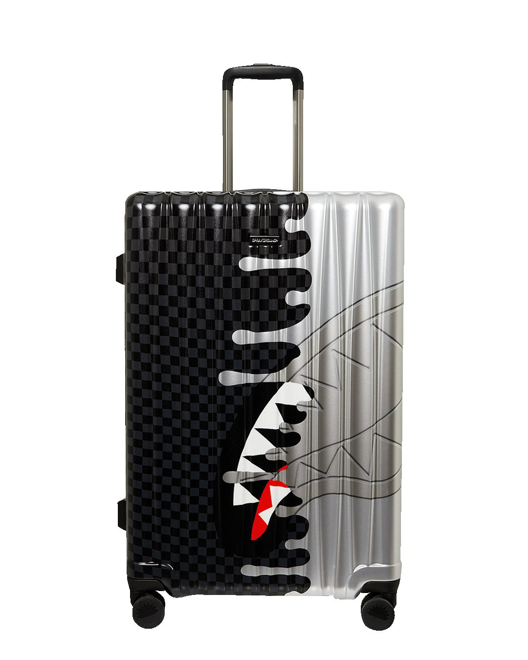 SPRAYGROUND® LUGGAGE SILVER SIDE DRIP FULL-SIZE LUGGAGE