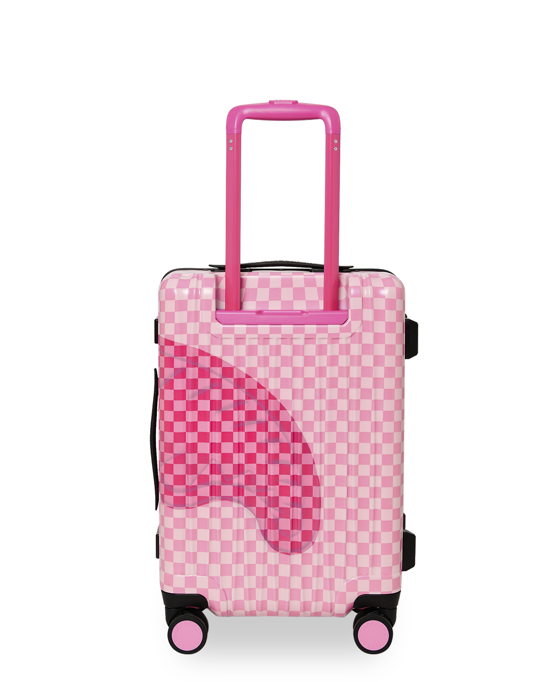 SPRAYGROUND® LUGGAGE PINK SHARKS IN PARIS PATCH CARRY-ON LUGGAGE
