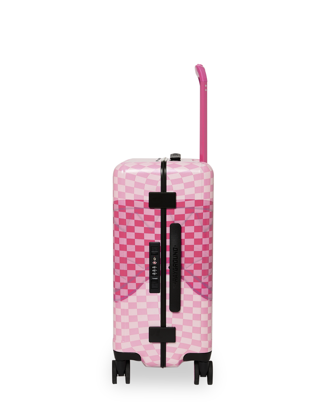 SPRAYGROUND® LUGGAGE PINK SHARKS IN PARIS PATCH CARRY-ON LUGGAGE