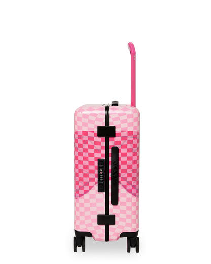 SPRAYGROUND® LUGGAGE PINK SHARKS IN PARIS PATCH CARRY-ON LUGGAGE