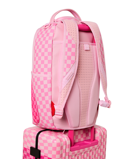 SPRAYGROUND® LUGGAGE PINK SHARKS IN PARIS PATCH CARRY-ON LUGGAGE