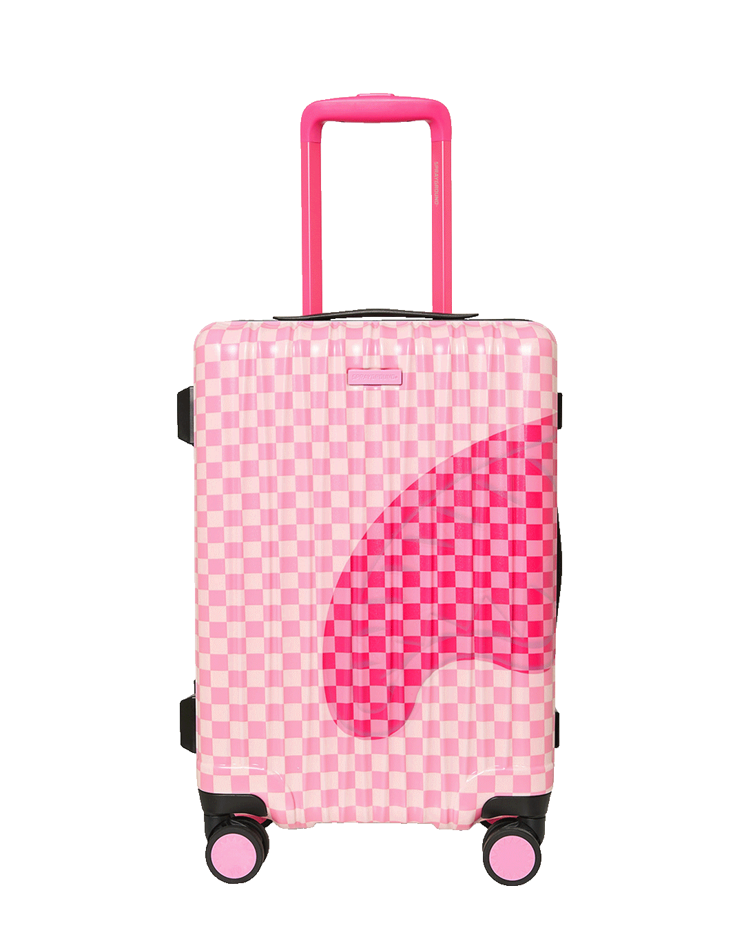 SPRAYGROUND® LUGGAGE PINK SHARKS IN PARIS PATCH CARRY-ON LUGGAGE