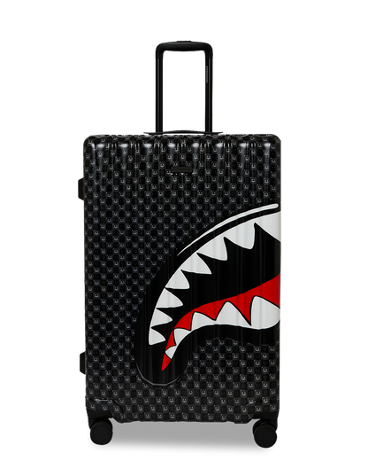 SPRAYGROUND® LUGGAGE SHARKS IN PARIS WTF BUBBLY BLACK CHECK FULL-SIZE LUGGAGE
