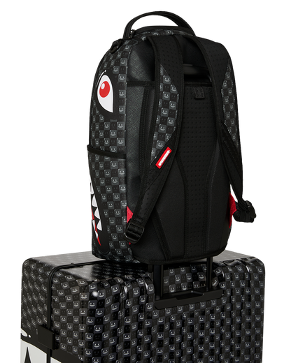 SPRAYGROUND® LUGGAGE SHARKS IN PARIS WTF BUBBLY BLACK CHECK FULL-SIZE LUGGAGE