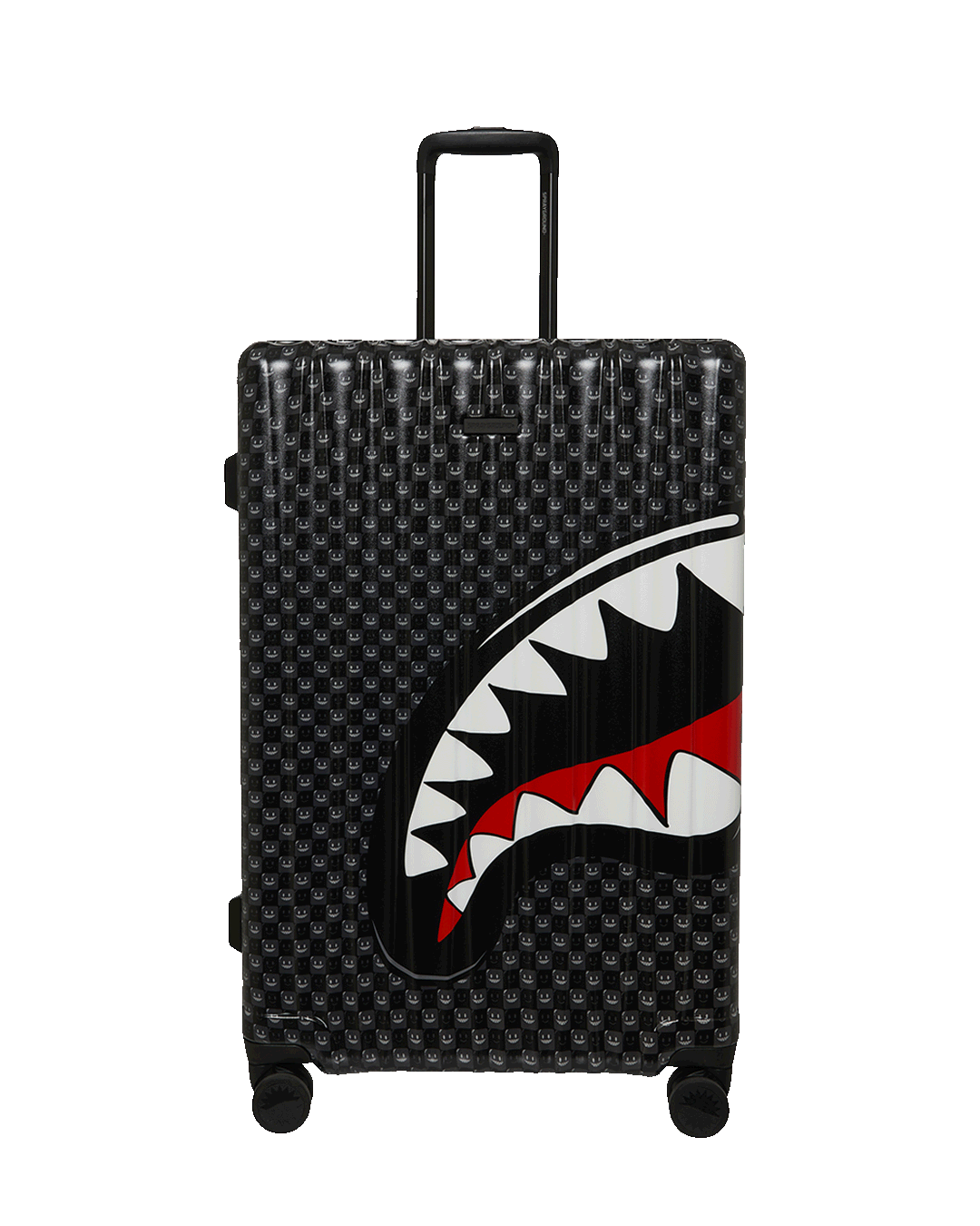 SPRAYGROUND® LUGGAGE SHARKS IN PARIS WTF BUBBLY BLACK CHECK FULL-SIZE LUGGAGE