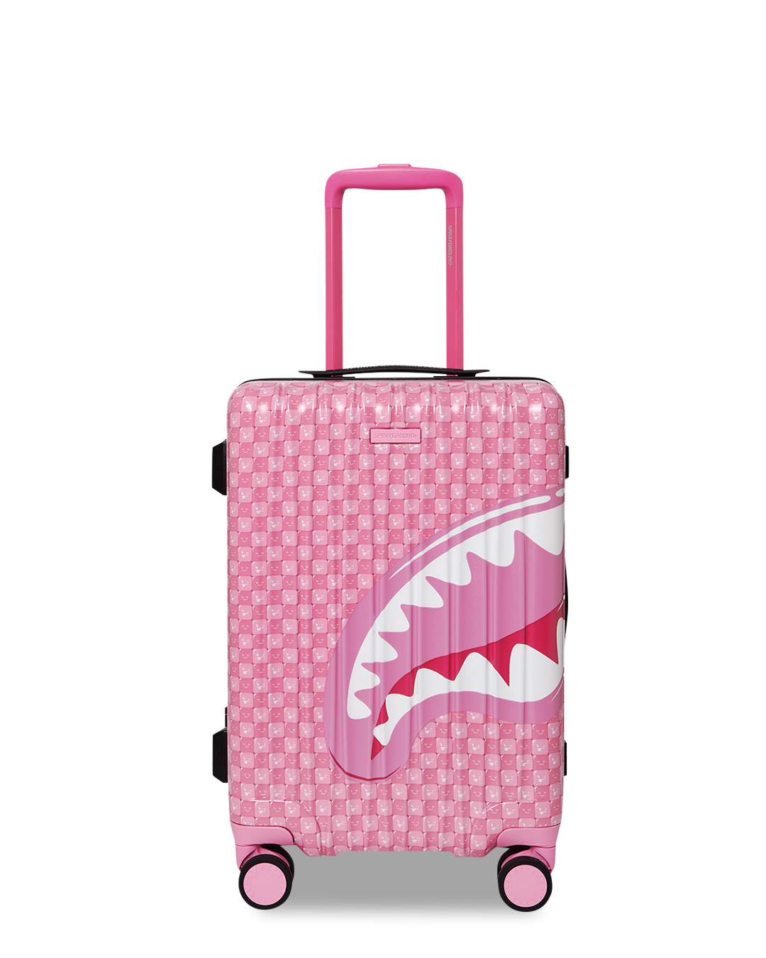 SPRAYGROUND® LUGGAGE SHINOBI SHARKS IN PARIS (PINK) CARRY-ON LUGGAGE