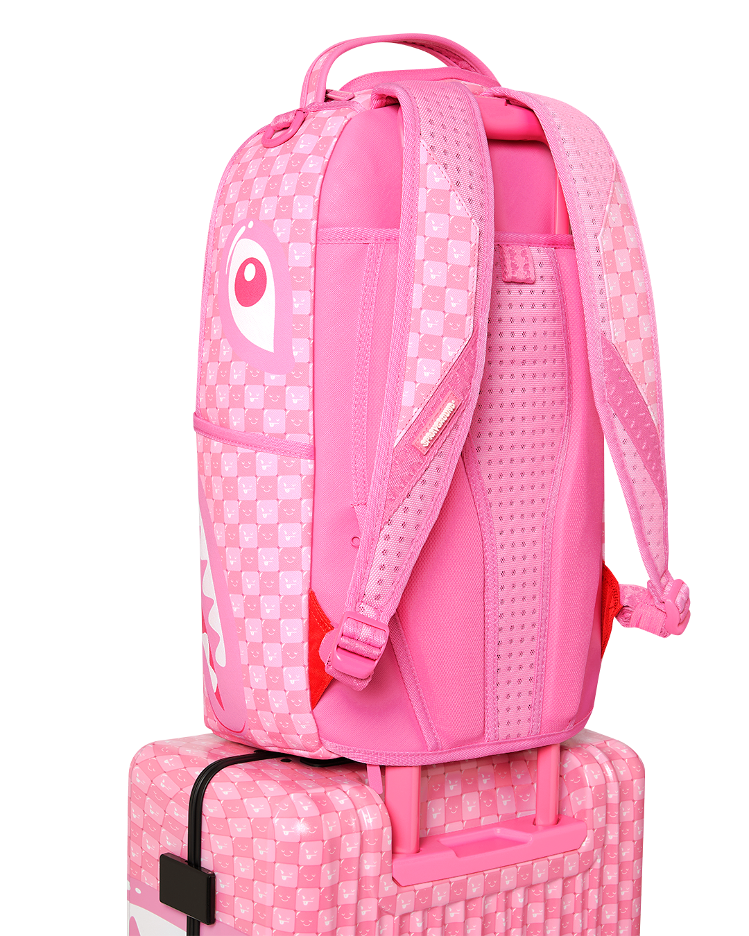 SPRAYGROUND® LUGGAGE SHINOBI SHARKS IN PARIS (PINK) CARRY-ON LUGGAGE