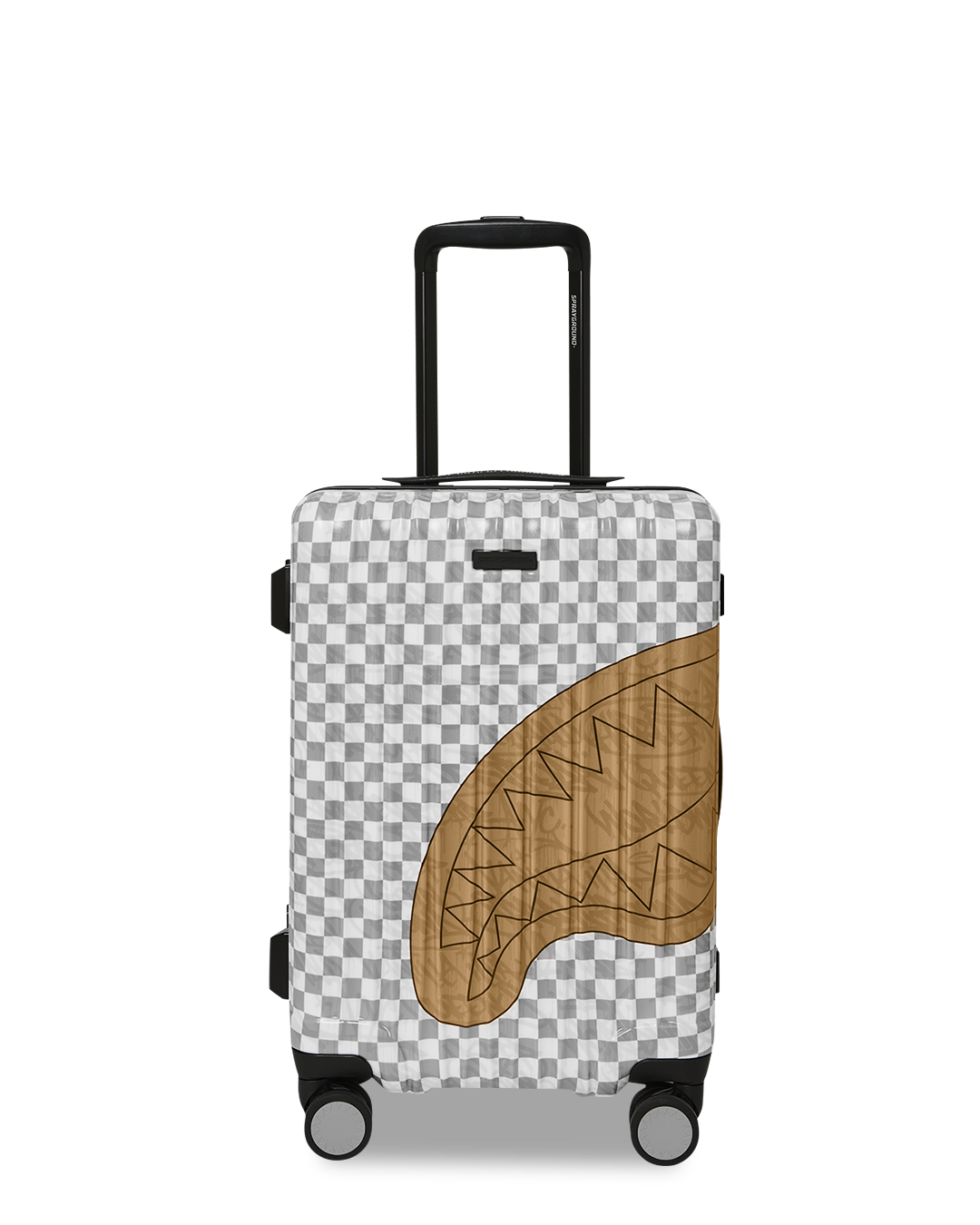 SPRAYGROUND® LUGGAGE EMBOSSED CREAM CHECK CARRY-ON LUGGAGE