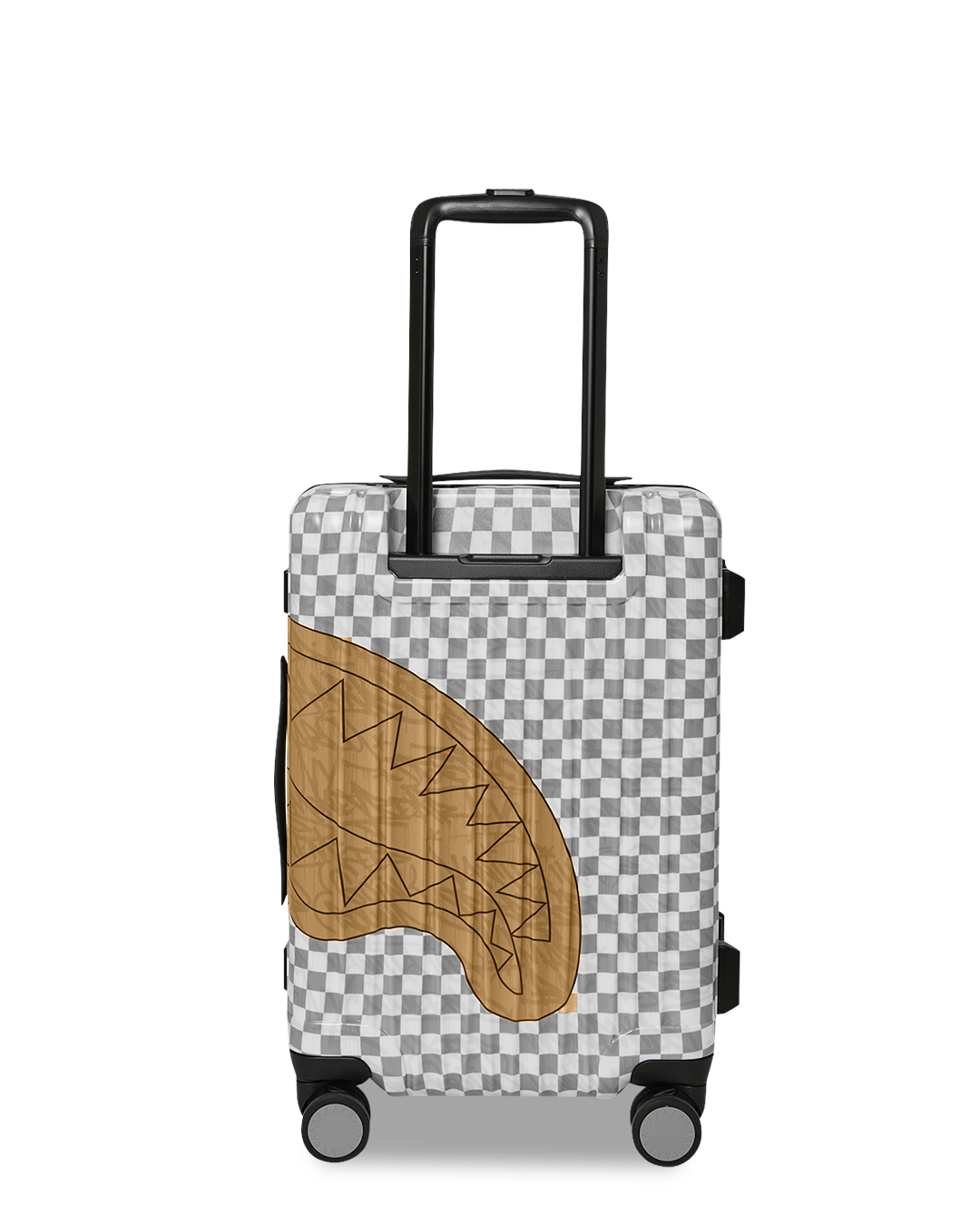 SPRAYGROUND® LUGGAGE EMBOSSED CREAM CHECK CARRY-ON LUGGAGE
