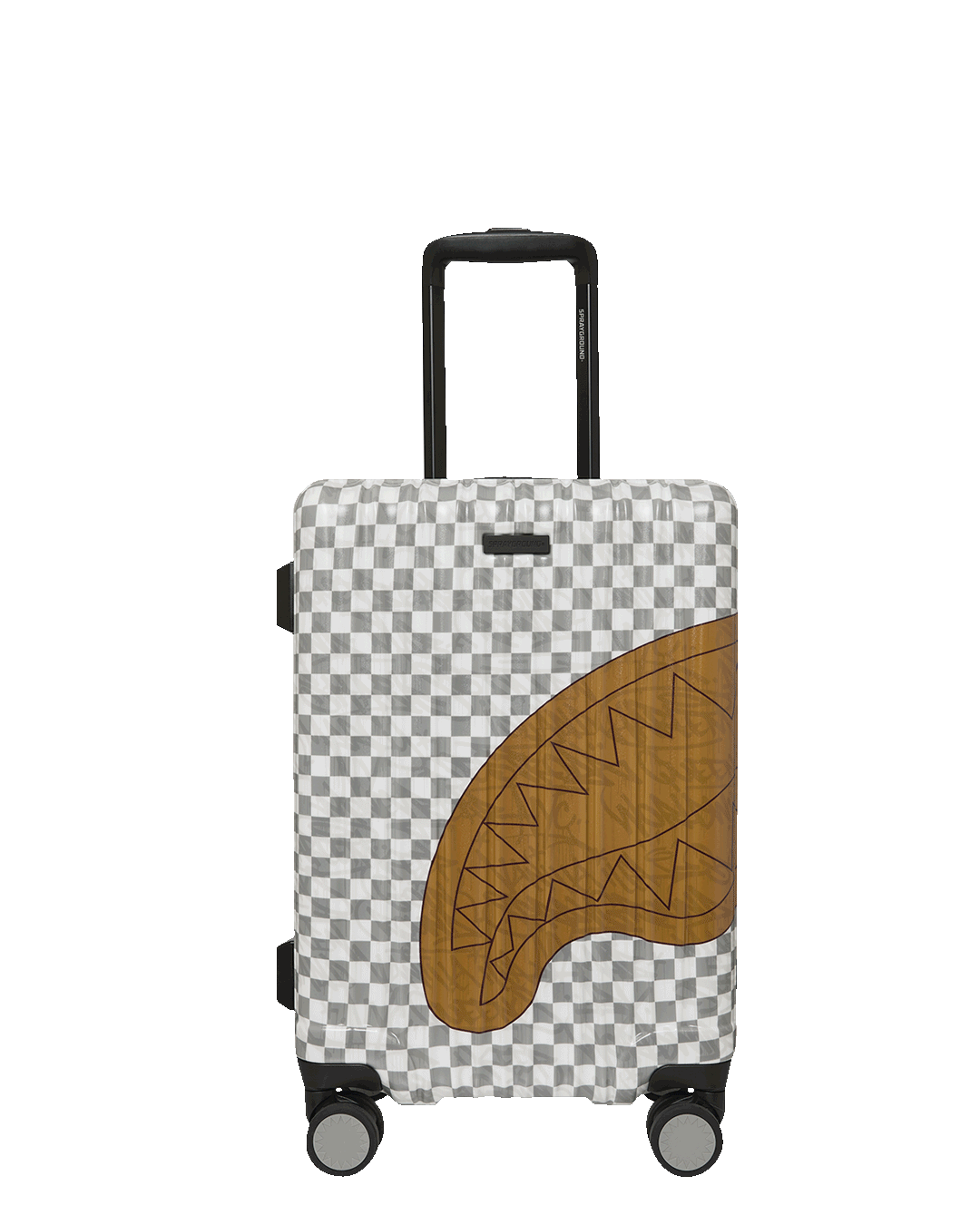 SPRAYGROUND® LUGGAGE EMBOSSED CREAM CHECK CARRY-ON LUGGAGE