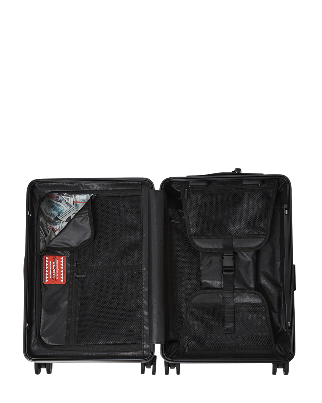 SPRAYGROUND® LUGGAGE A.I. AFRICAN INTELLIGENCE THE SUNSET RESET CARRY ON LUGGAGE - SANDFLOWER COLLAB