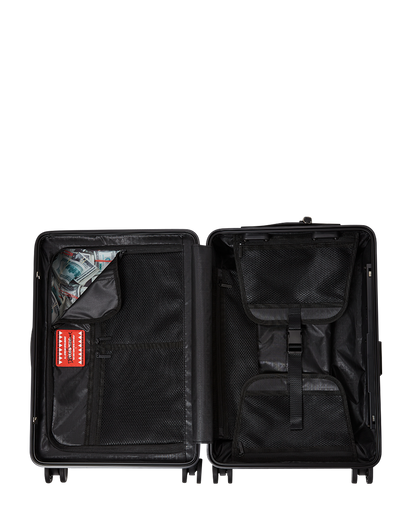 SPRAYGROUND® LUGGAGE A.I. AFRICAN INTELLIGENCE THE SUNSET RESET CARRY ON LUGGAGE - SANDFLOWER COLLAB