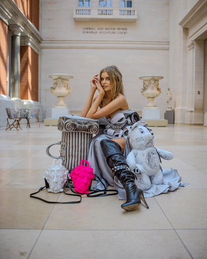 SPRAYGROUND® DUFFLE THE MET GREEK TEMPLE OF SARDIS COLUMN DUFFLE