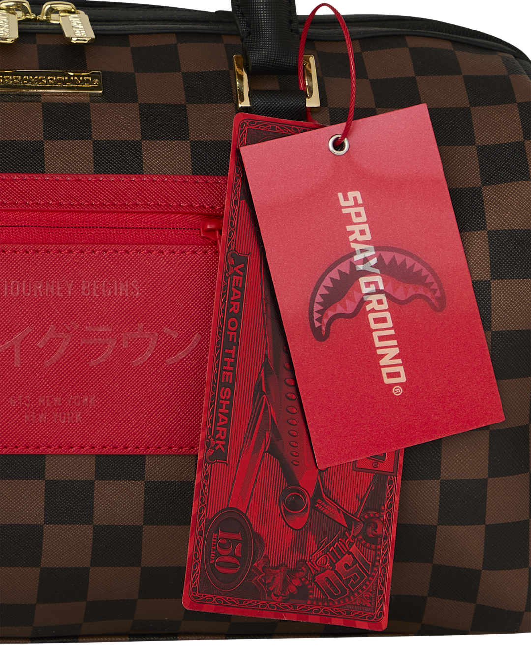 SPRAYGROUND® DUFFLE RED REDEMPTION MINI DUFFLE