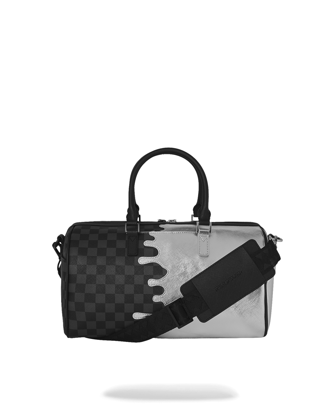 SPRAYGROUND® DUFFLE SILVER SIDE DRIP MINI DUFFLE