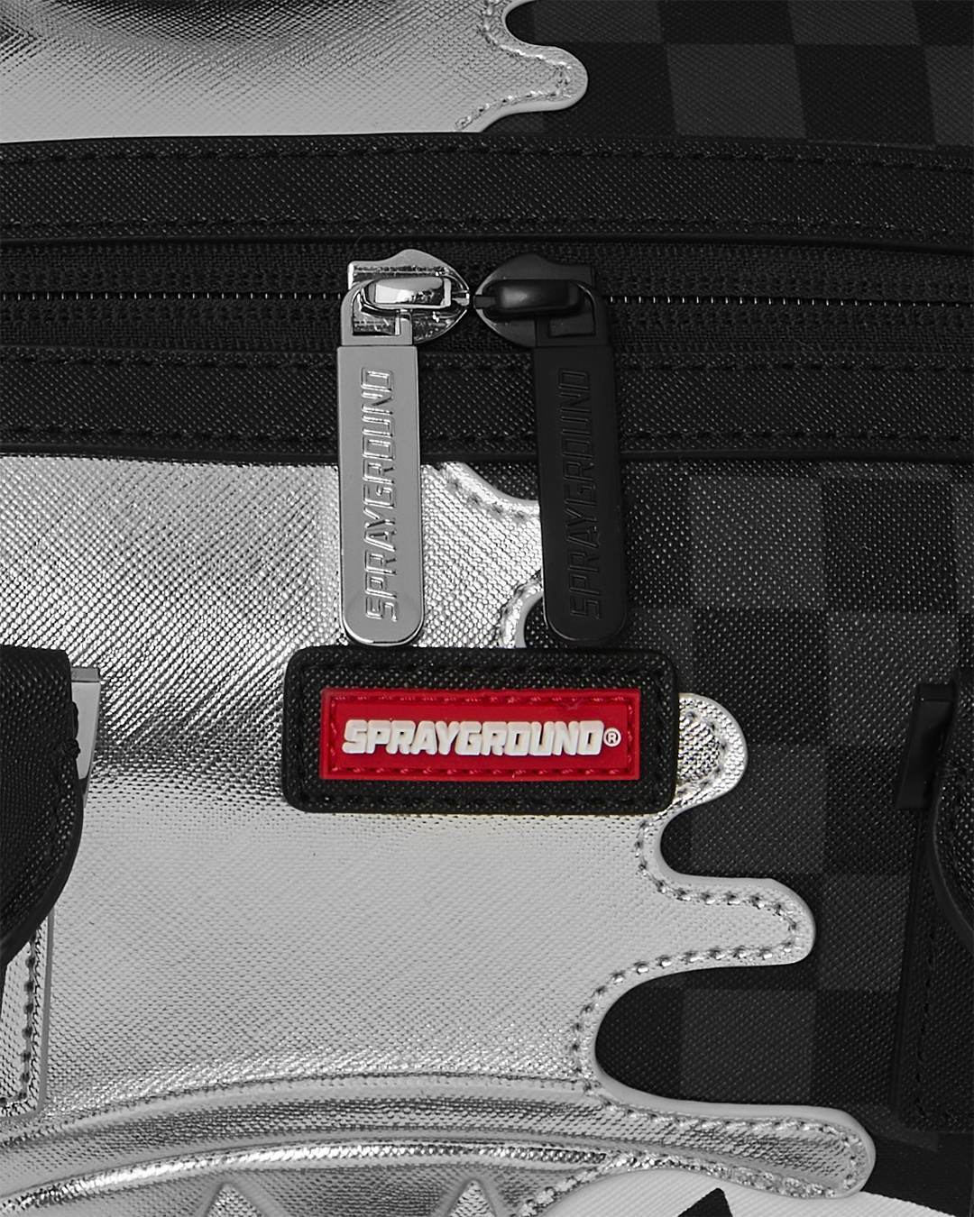 SPRAYGROUND® DUFFLE SILVER SIDE DRIP MINI DUFFLE