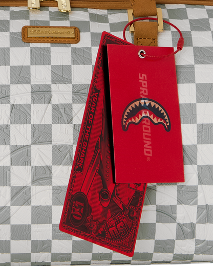 SPRAYGROUND® DUFFLE GRAFF EMBOSSED CREAM CHECK MINI DUFFLE