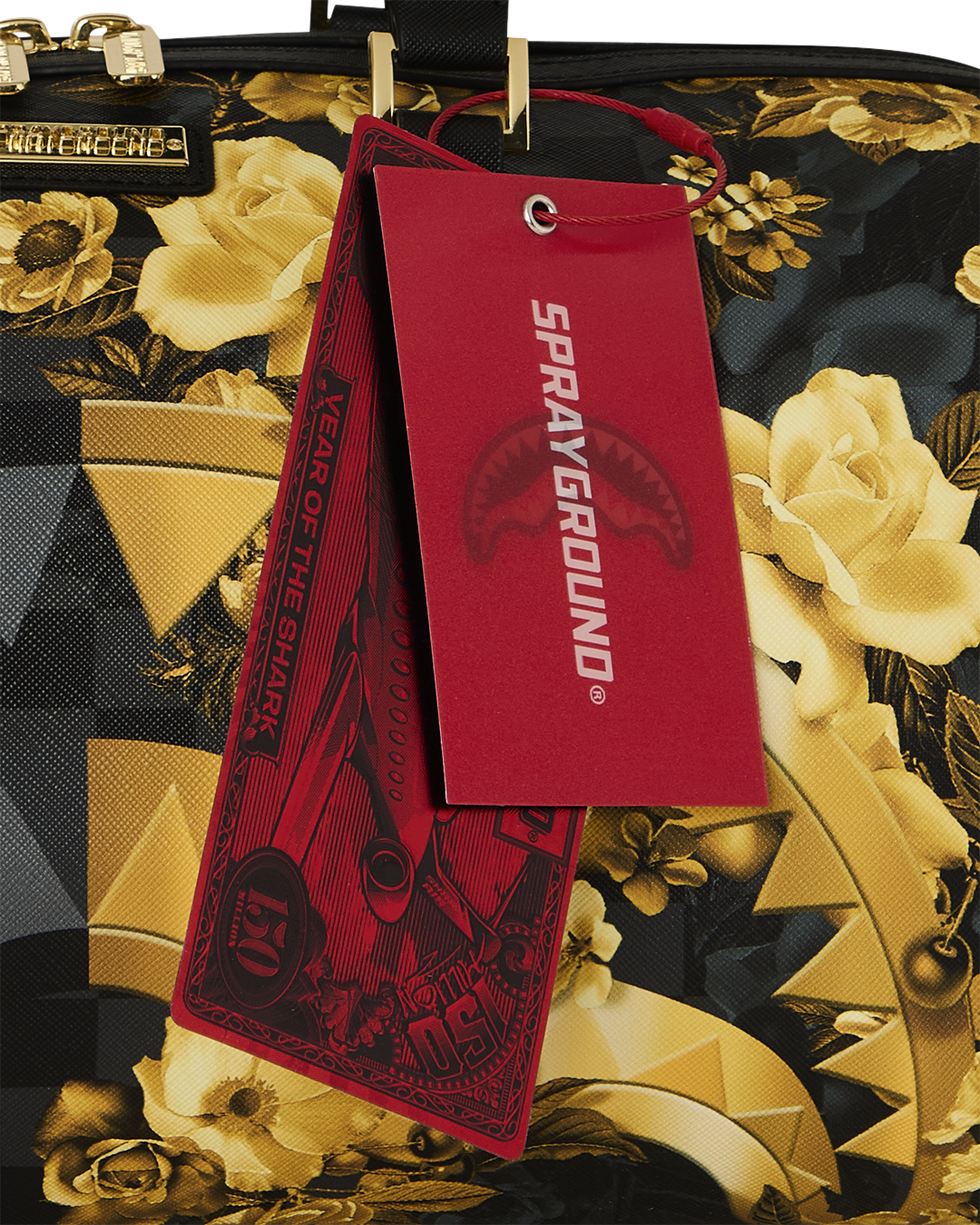 SPRAYGROUND® DUFFLE GOLD FLORAL REMIX MINI DUFFLE