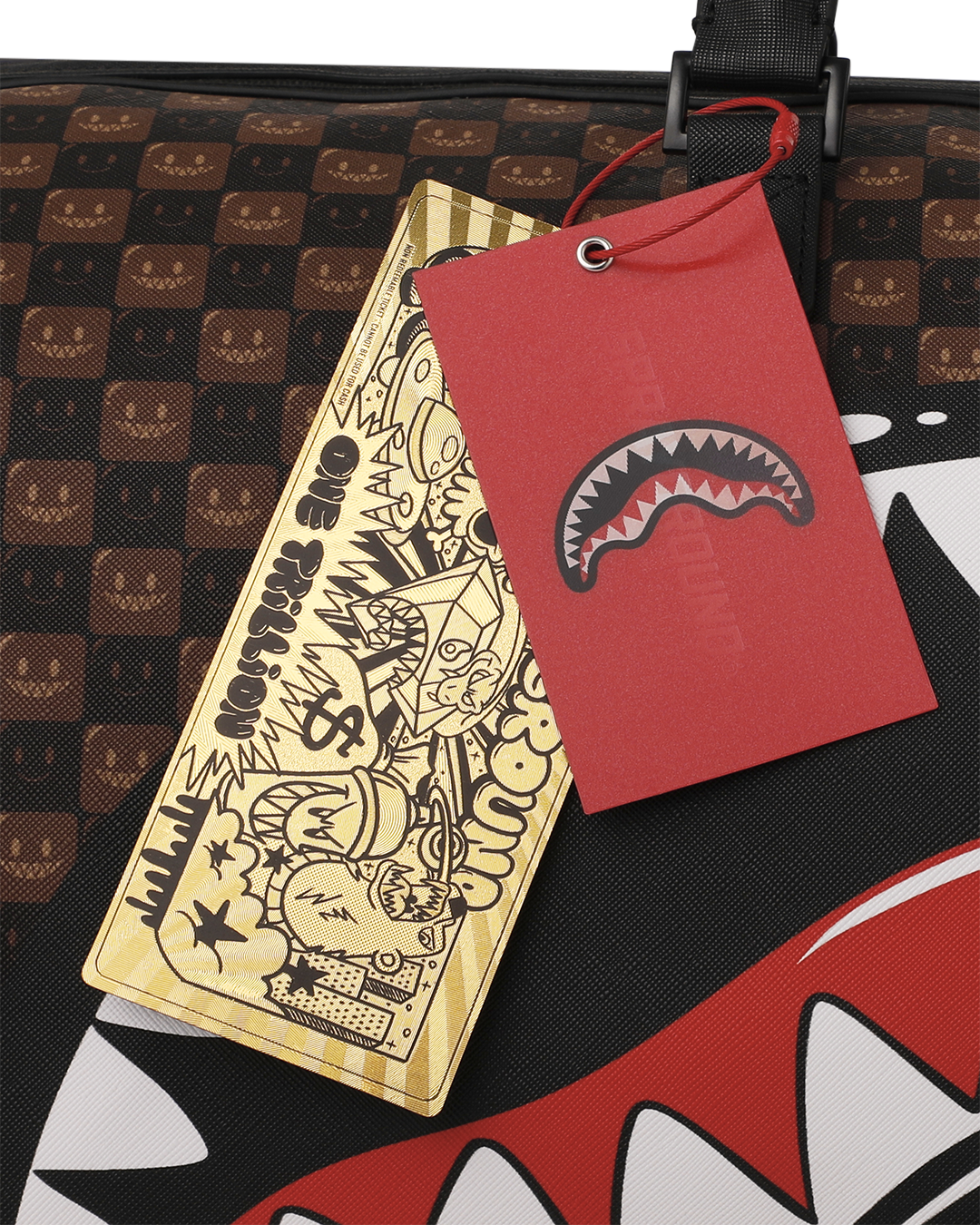 SPRAYGROUND® DUFFLE SHARKS IN PARIS GRIN & GRIND DUFFLE