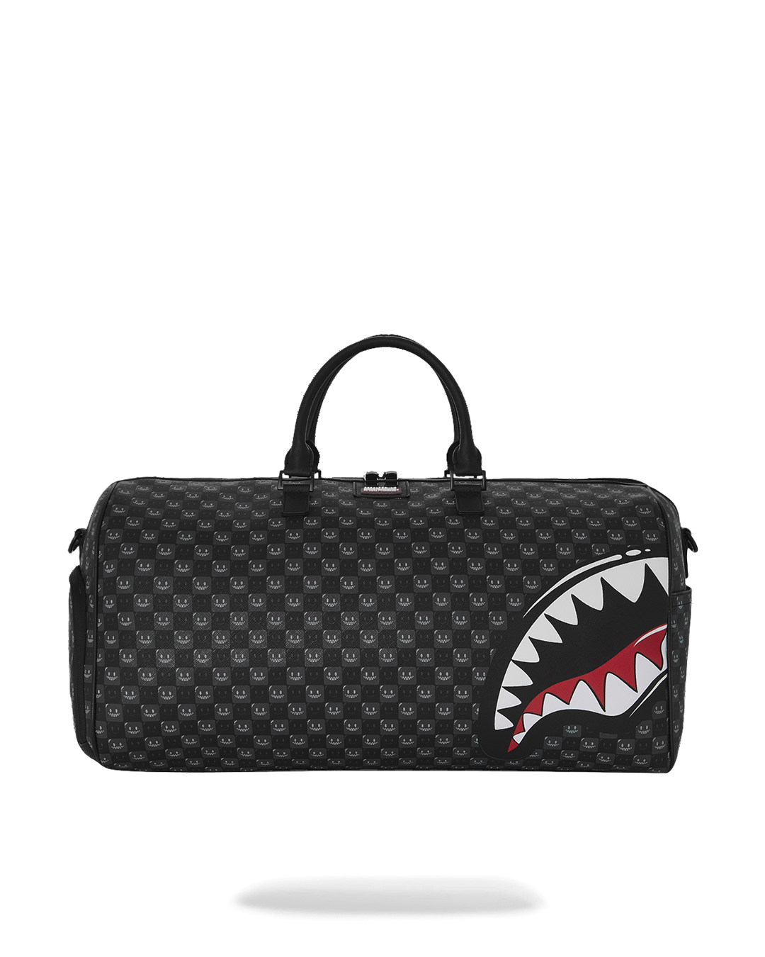 SPRAYGROUND® DUFFLE SHARKS IN PARIS WTF BUBBLY BLACK CHECK DUFFLE