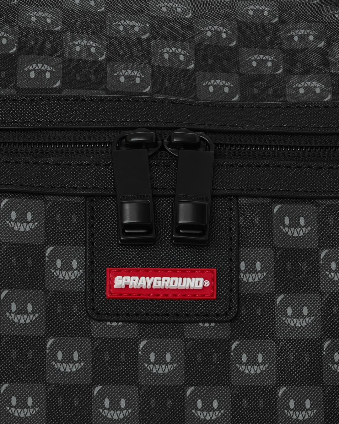 SPRAYGROUND® DUFFLE SHARKS IN PARIS WTF BUBBLY BLACK CHECK DUFFLE