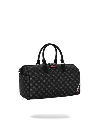 SPRAYGROUND® MINI DUFFLE SHARKS IN PARIS WTF BUBBLY BLACK CHECK MINI DUFFLE