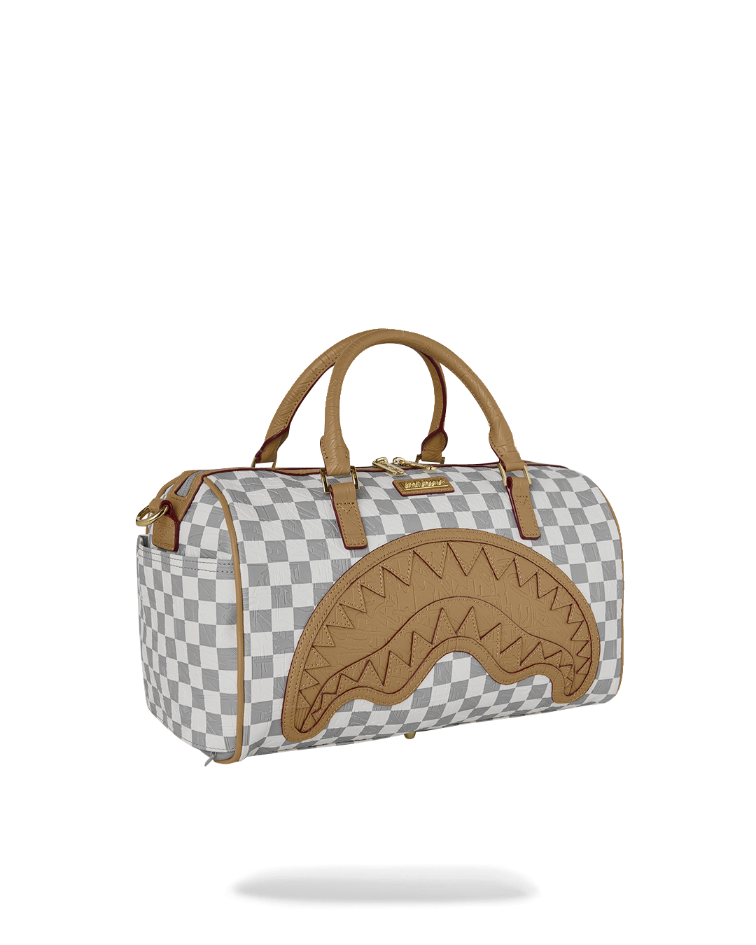 SPRAYGROUND® MINI DUFFLE EMBOSSED CREAM CHECK MINI DUFFLE