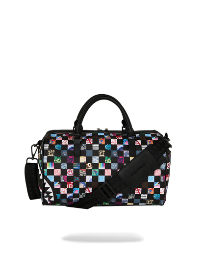 SPRAYGROUND® MINI DUFFLE CRAZY CHECK MINI DUFFLE