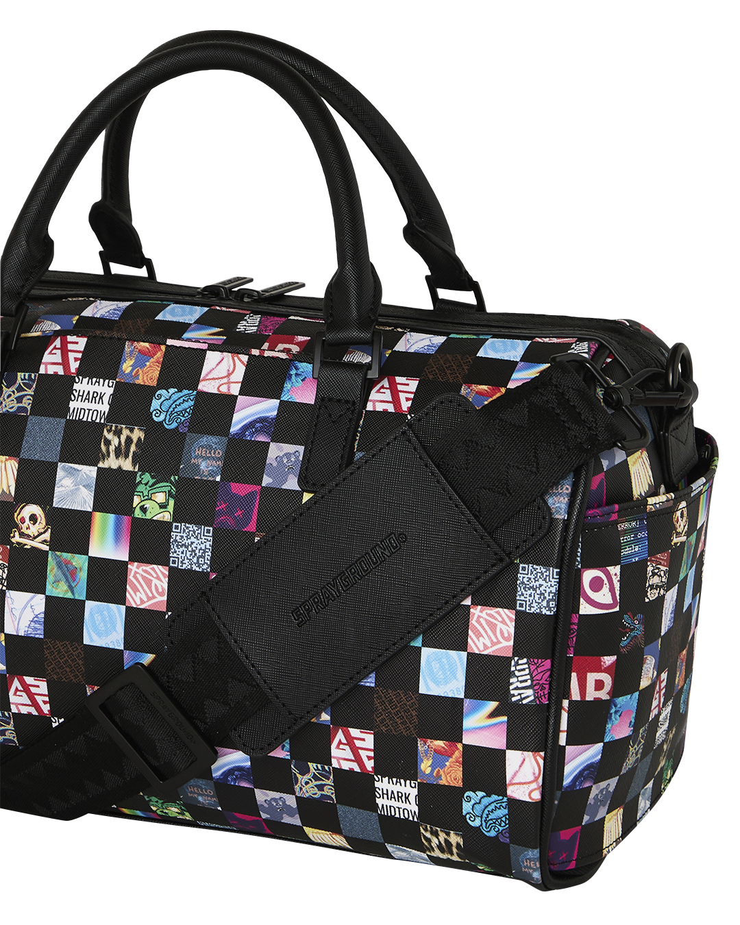 SPRAYGROUND® MINI DUFFLE CRAZY CHECK MINI DUFFLE