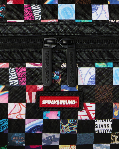 SPRAYGROUND® MINI DUFFLE CRAZY CHECK MINI DUFFLE