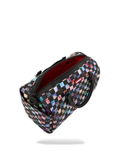 SPRAYGROUND® MINI DUFFLE CRAZY CHECK MINI DUFFLE