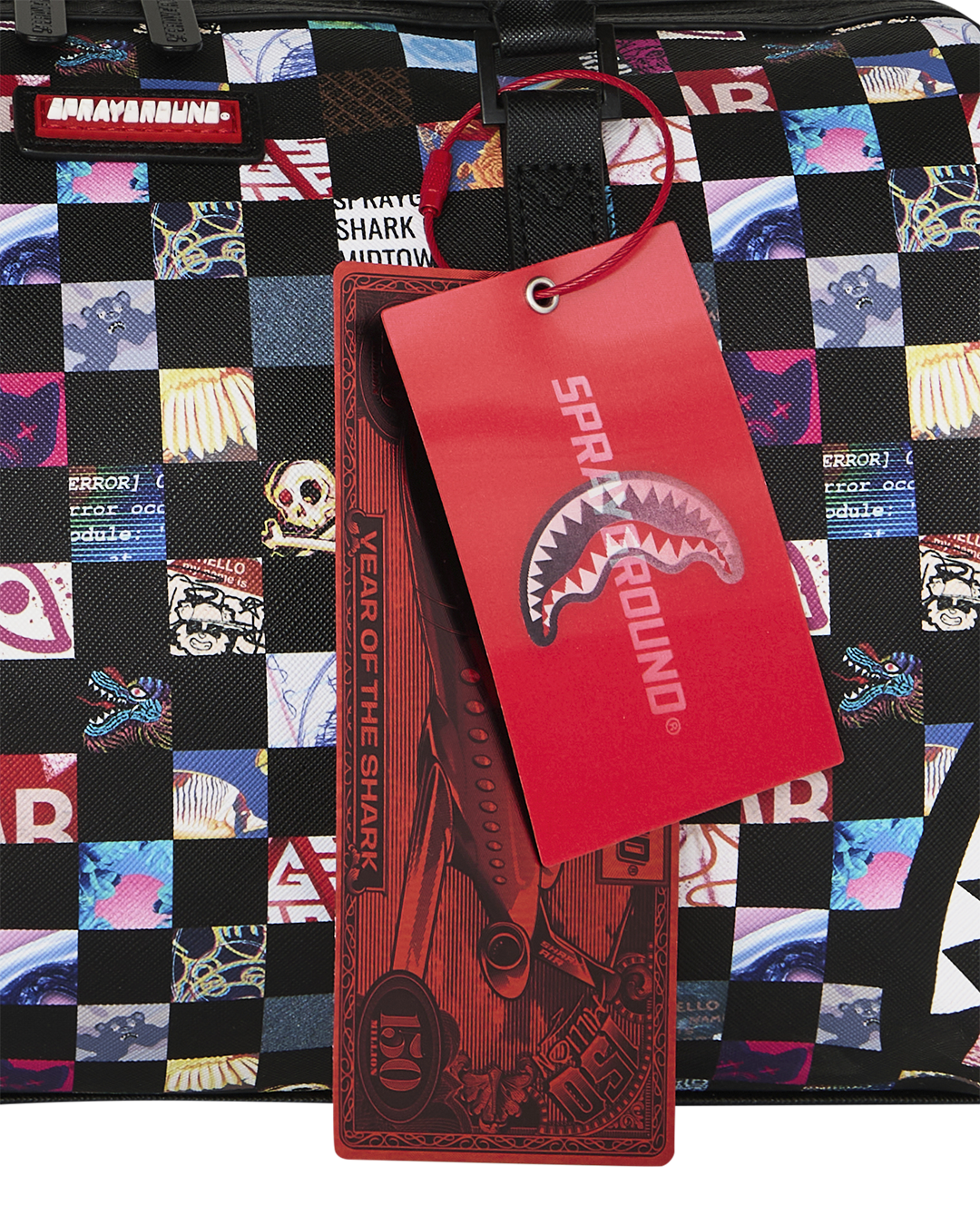 SPRAYGROUND® MINI DUFFLE CRAZY CHECK MINI DUFFLE