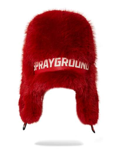 SPRAYGROUND® HAT SKY HIGH SEEKERS ARCTIC RED FUR TRAPPER HAT