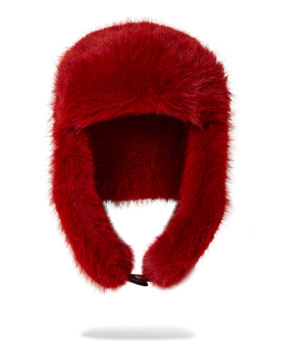 SPRAYGROUND® HAT SKY HIGH SEEKERS ARCTIC RED FUR TRAPPER HAT