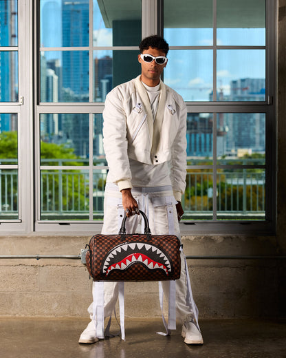 SPRAYGROUND® DUFFLE SHARKS IN PARIS GRIN & GRIND DUFFLE