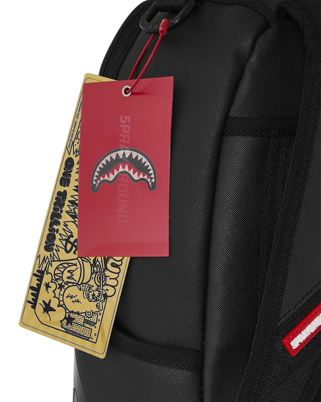 SPRAYGROUND® BACKPACK LUX BLACK GHOST DRIP MINI BACKPACK