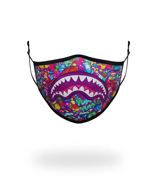 SPRAYGROUND® FASHION MASK KIDS FORM FITTING MASK: CANDY SHARK