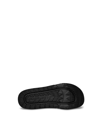 SPRAYGROUND® FOOTWEAR SHARKSLIDE: BLACK