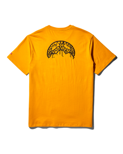 SPRAYGROUND® APPAREL GARFIELD CAT STRATCH GRAPHIC T-SHIRT (ORANGE)