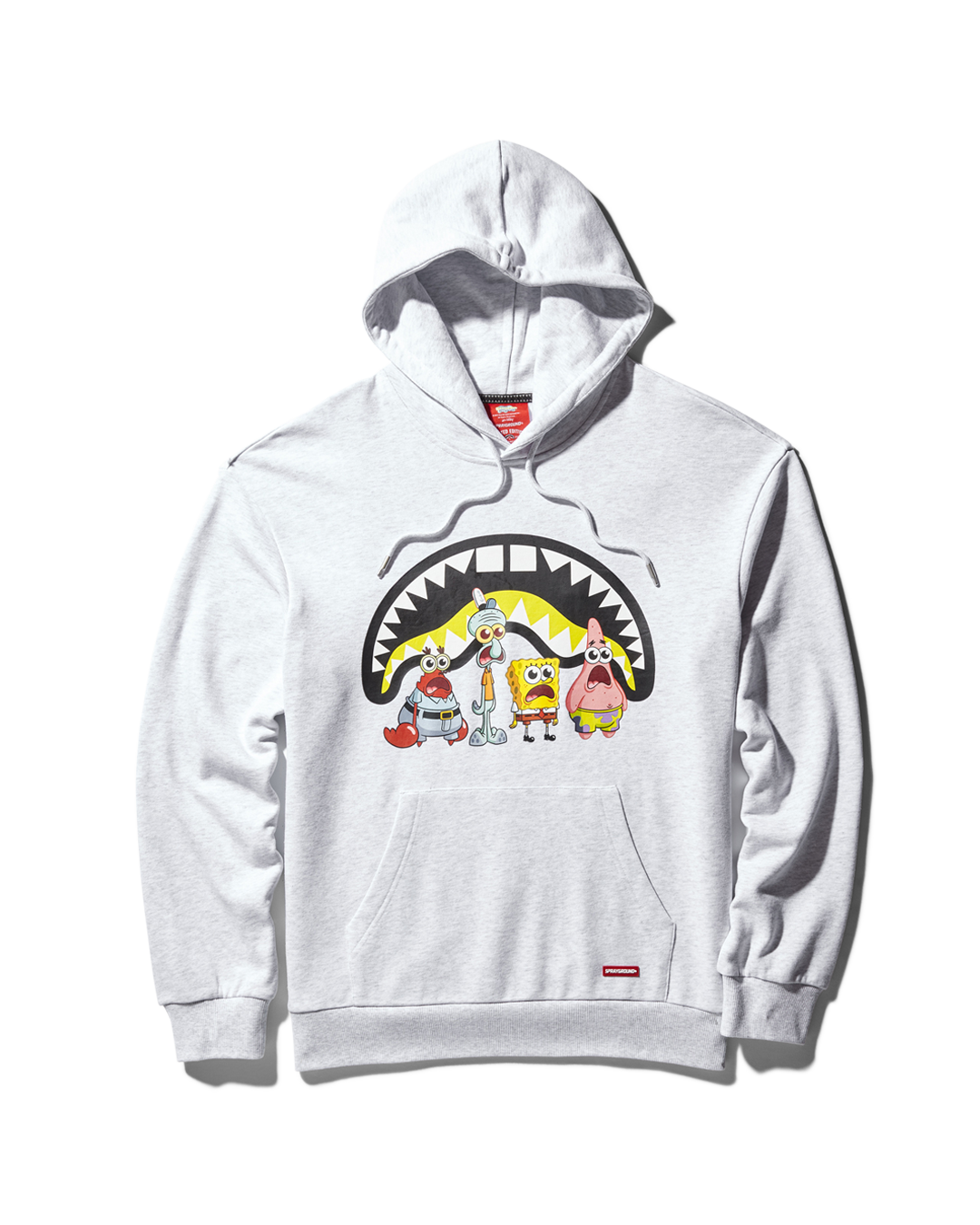 SPRAYGROUND® APPAREL SPONGEBOB CREW SHARK HOODIE (LIGHT GREY)