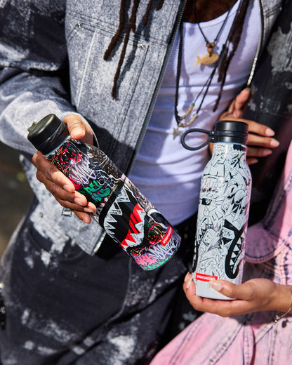 SPRAYGROUND® WATER BOTTLE DOODLE CHECK SPLIT WATER BOTTLE