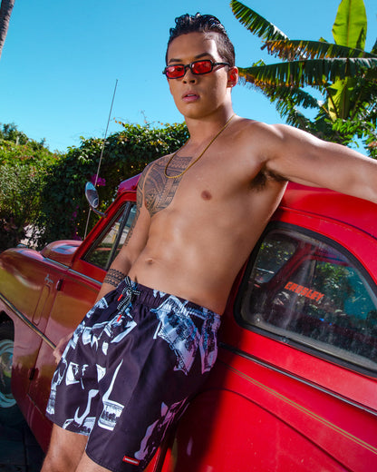 SPRAYGROUND® SWIM MONEY NIGHT SHOTO SWIM TRUNKS